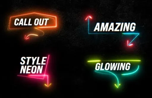 Videohive - Neon Text Animation Callout - 55025752