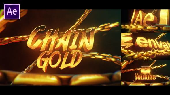 Videohive Chain Gold Logo Reveal 57305817